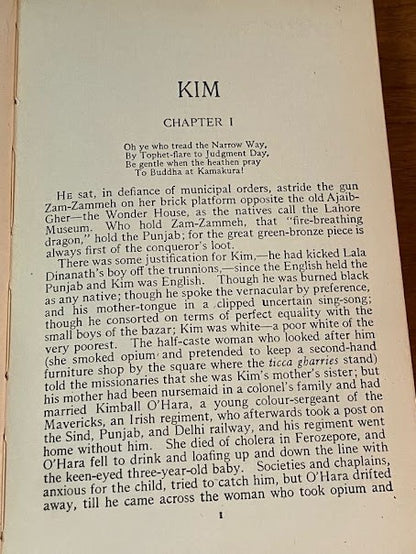 Kim by Rudyard Kipling - Hardcover - 1903