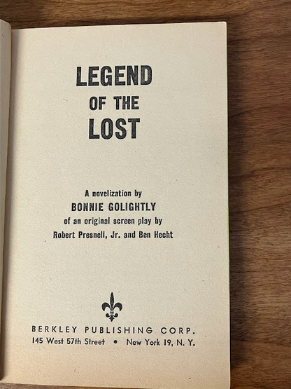 Vintage Paperback - Bonnie Golightly: Legend of the Lost
