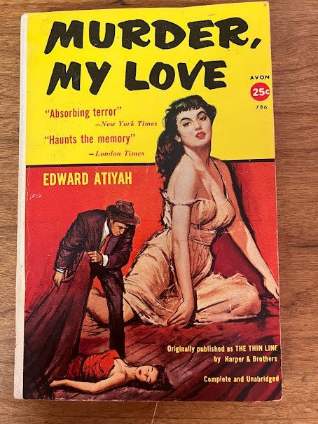 Vtg Paperback - MURDER MY LOVE by EDWARD ATIYAH