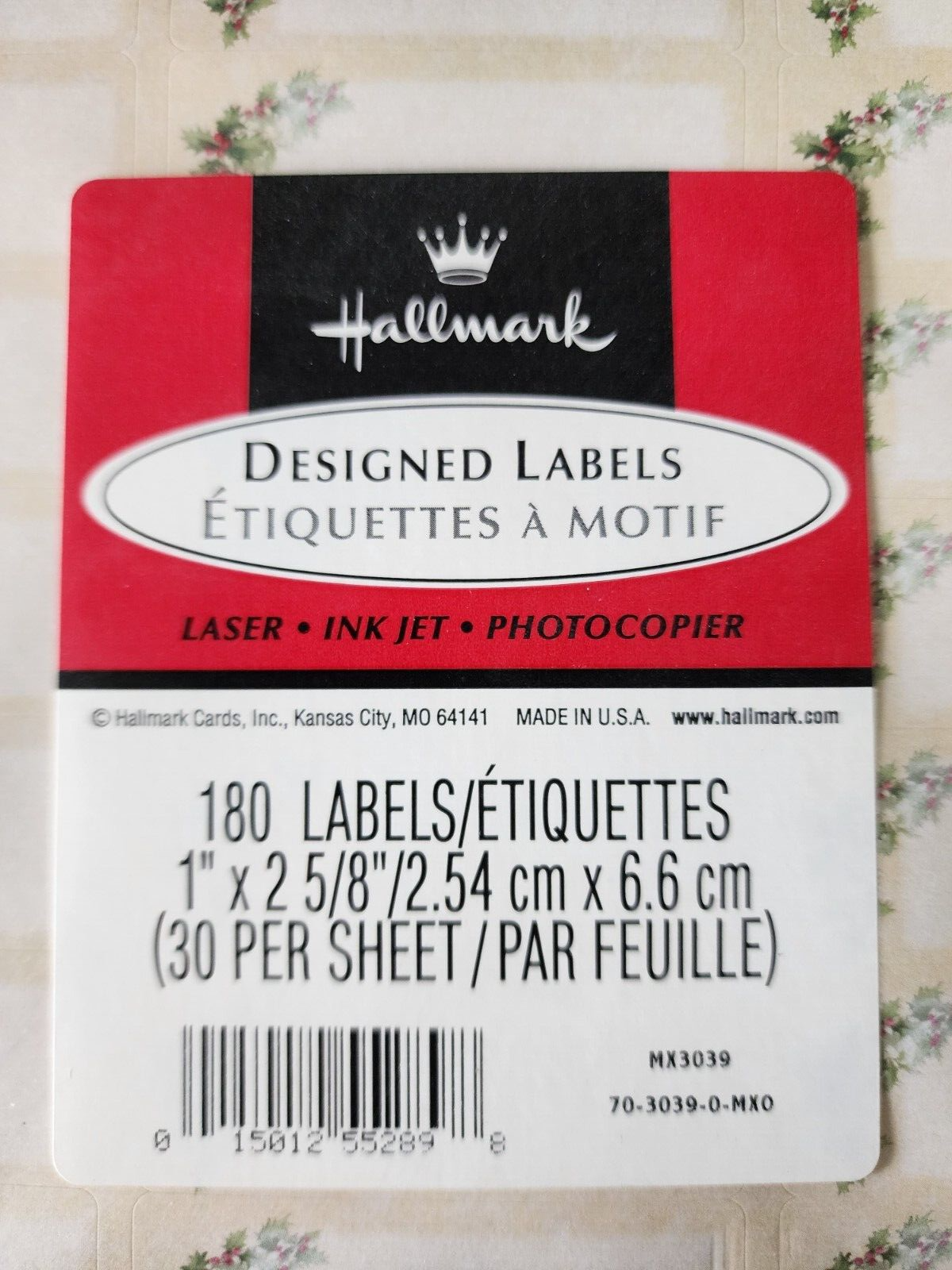 Lof of 2 Hallmark 180 Address Labels Designed