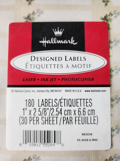 Lof of 2 Hallmark 180 Address Labels Designed