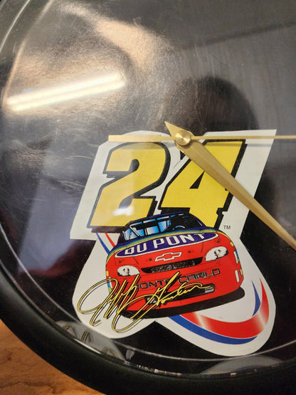 Jeff Gordon #24 Nascar Racing Clock