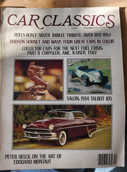Lot of 3 Car Classics April, June, December 1977 Magazines