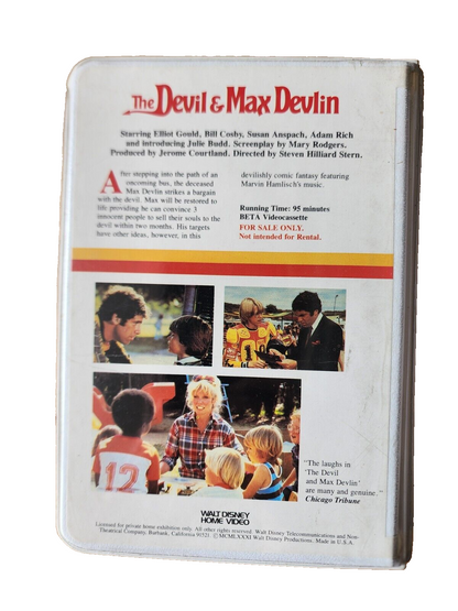 VTG Walt Disney home video the Devil & Max Devlin Clamshell