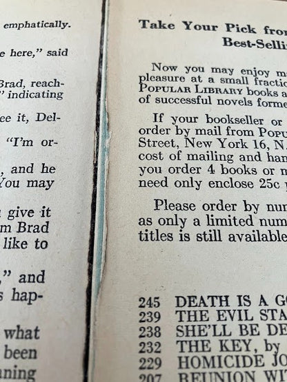 Popular Library - The Sure Thing by Merle Miller