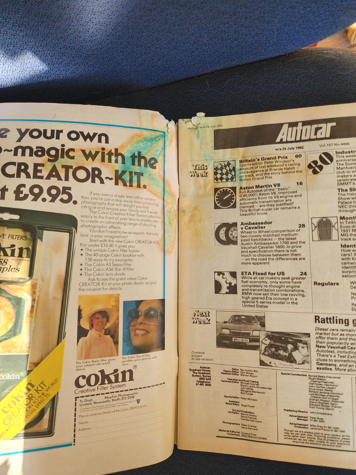 Vintage Autocar magazine 24 July 1982