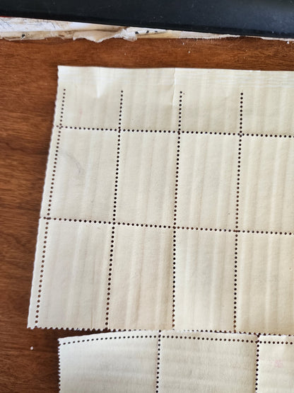 Lot of 16 U.S. Postage 3 ¢ Plate Block 25801 & 25800 La Fayette 1757 - 1957