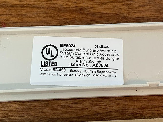 60-499-10-319.5 - Slimline Door/Window - Sensor White
