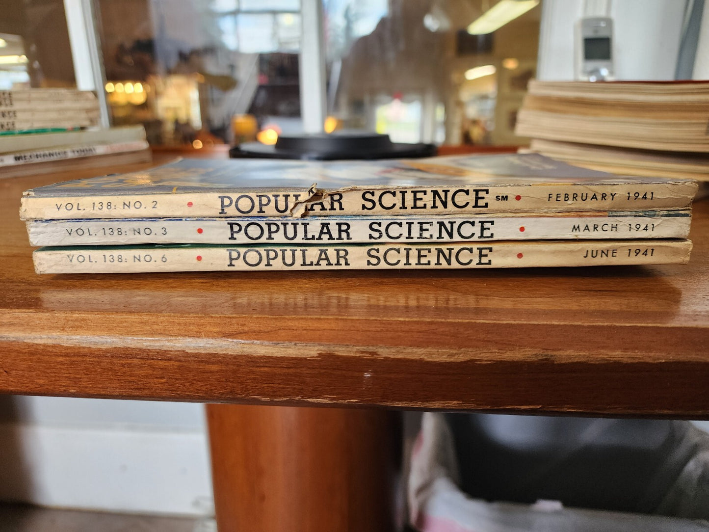 Lot of 3 Vintage Popular Mechanics Magazines 1941