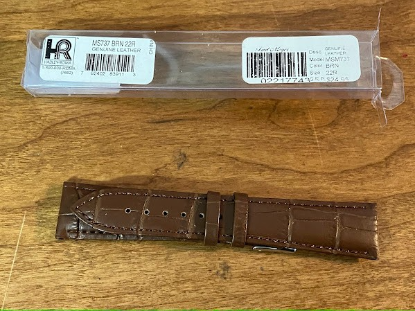 Hadley Roma Wristwatch: MS737 Brown 22R - Genuine Leather