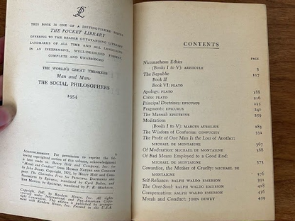 the world's great thinkers man and man: the social philosophers