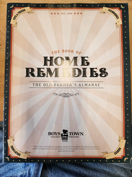 Boys Town The Book of Home Remedies -The Old Farmer's Almanac Tips & Tricks 2020