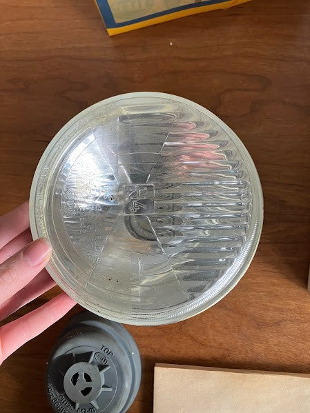 1970's Vintage Hella 5 3/4 H4 Halogen Hi/Low Beam Lights