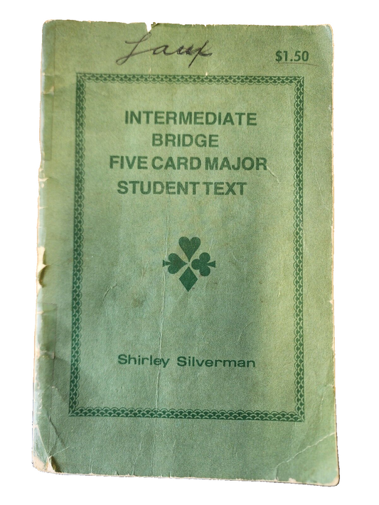Intermediate Bridge Five Card Major Student Text - Acceptable