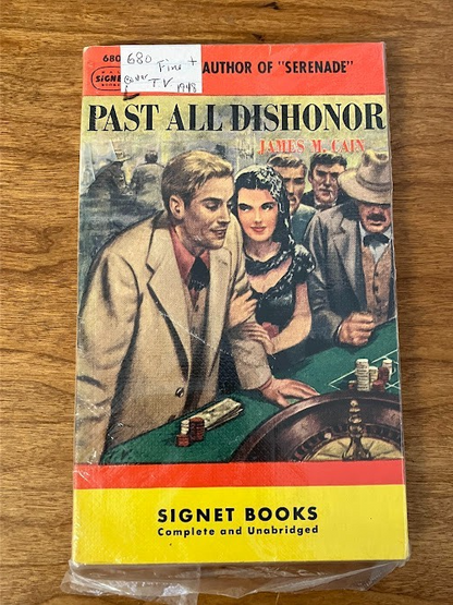 Vintage Paperback - James M. Cain: Past All Dishonor