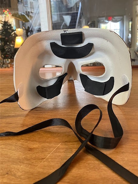 ADULT Venetian Golden Accents Beak Mask Long Nose