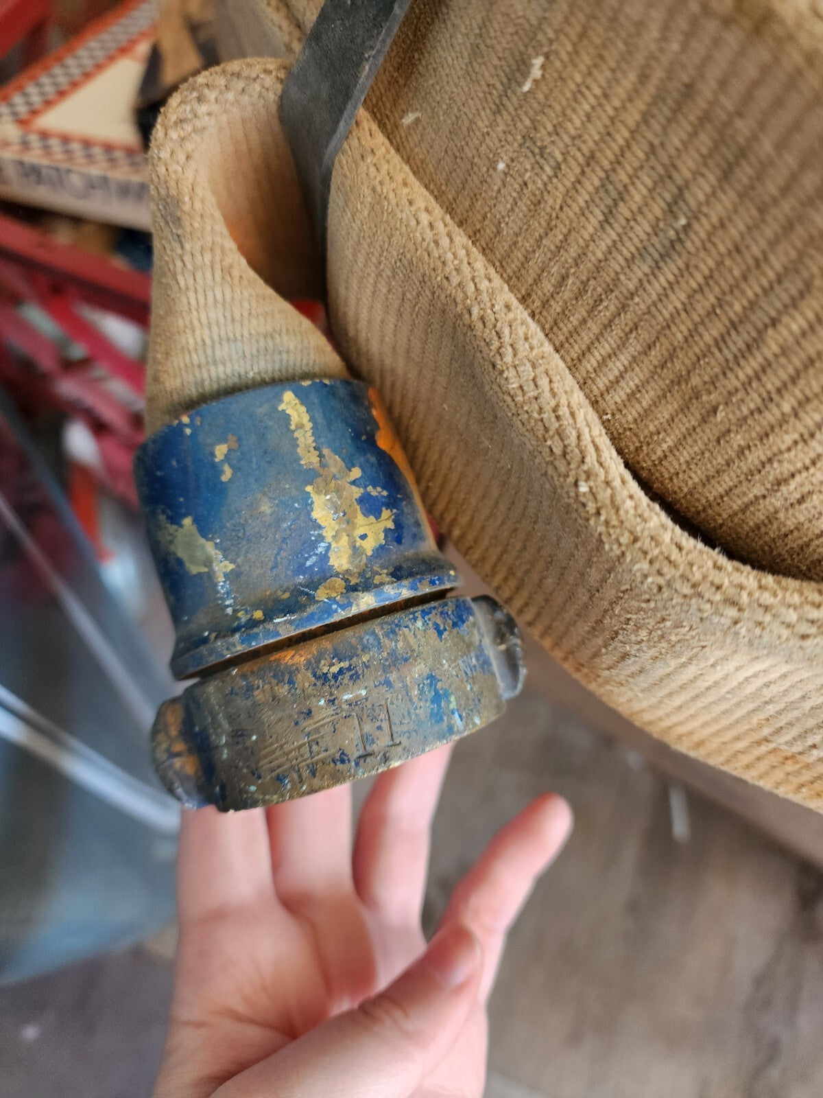 Vintage Fire Hose for Boat/Truck Docks 2.5" x unknown