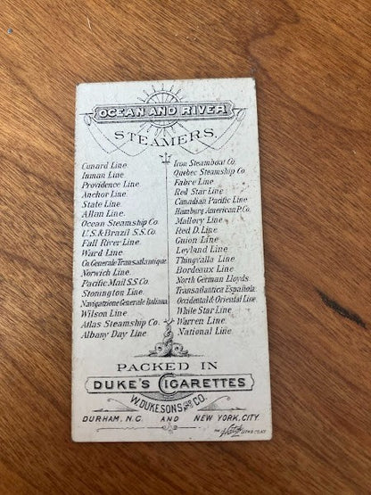 Tobacco Cards: Ocean and River Steamers Duke's Cigarettes - lot of 7