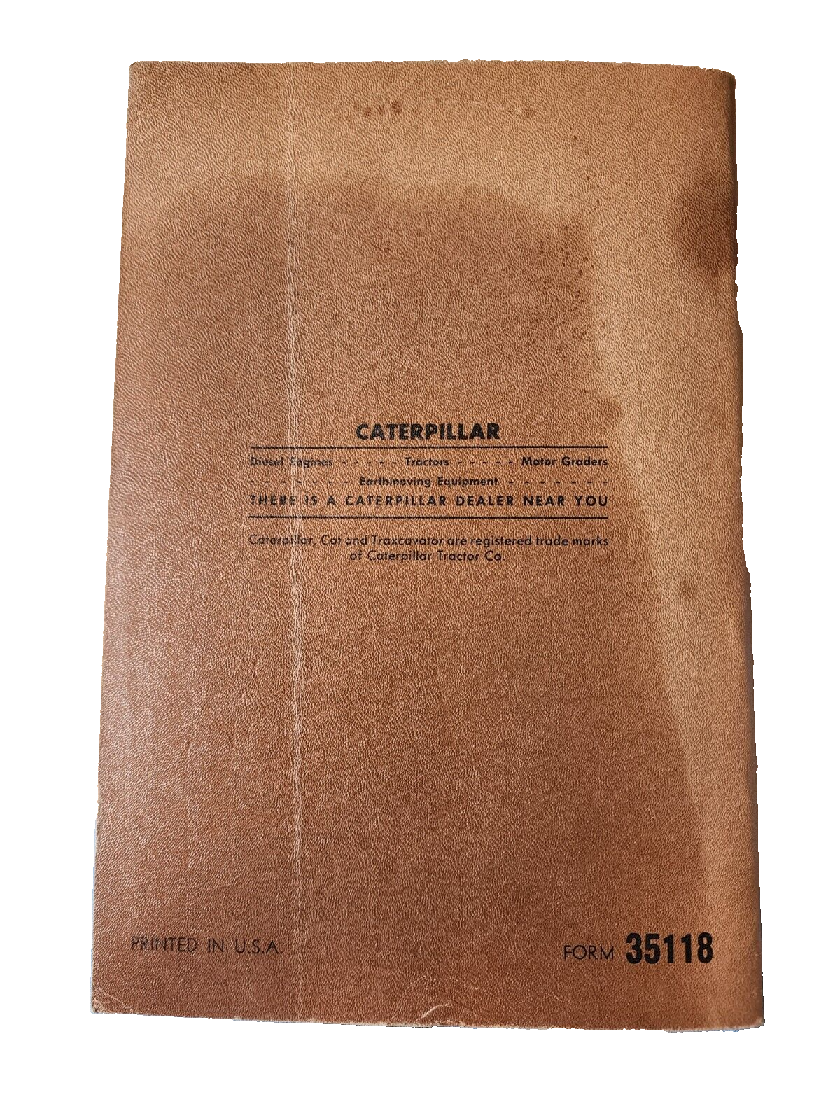 CATERPILLAR 619 TRACTOR POWER SHIFT PARTS BOOK 1970 SERIAL 61F1-UP