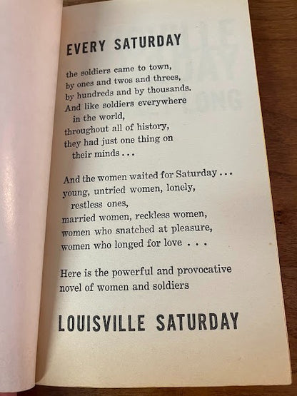 Bantam Book - Louisville Saturday by Margaret Long