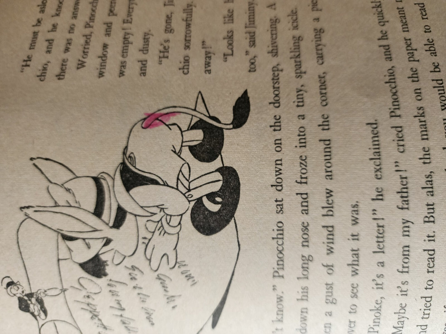 Vintage 1939 Walt Disney's Pinocchio Paperback Story Book