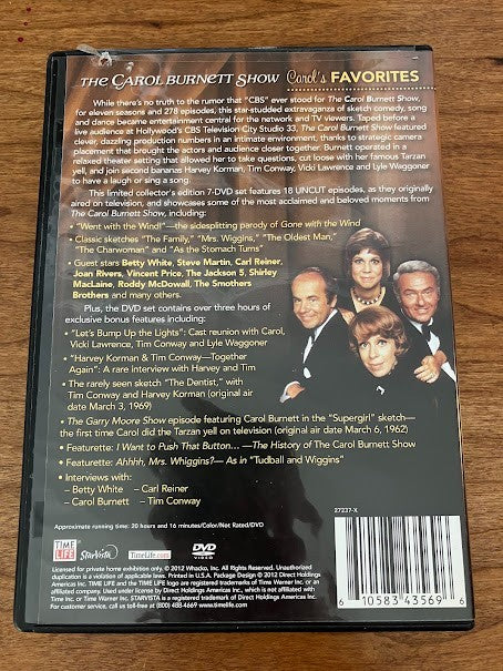DVD - The Carol Burnett Show: Carol’s Favorites