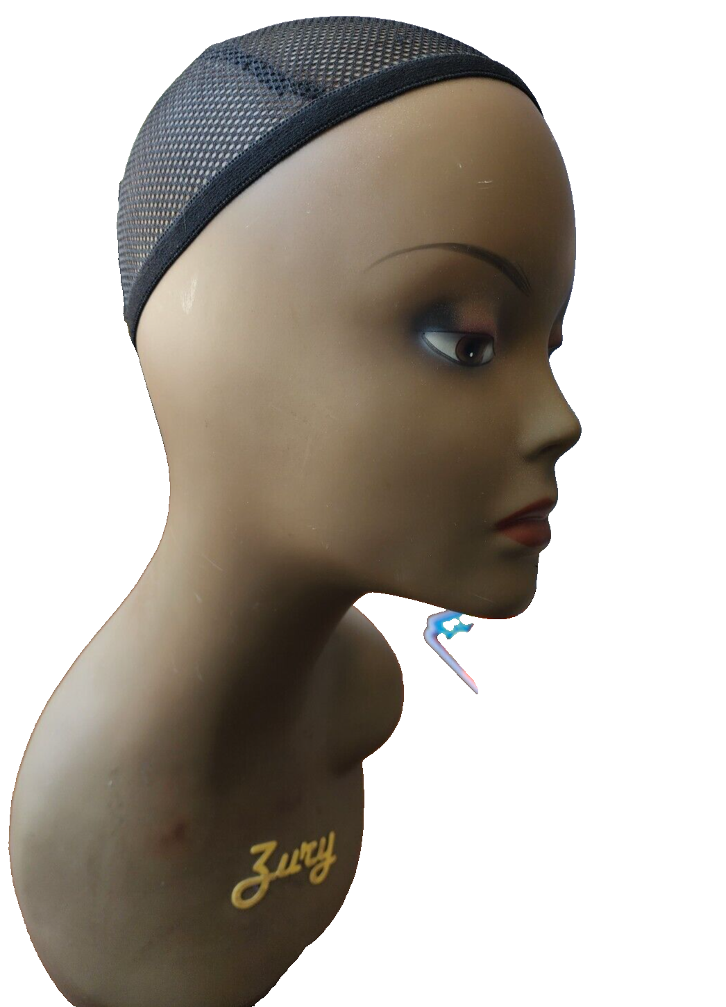 VINTAGE HEAD STAND MANNEQUIN BRAND ZURY WIG ART DECO STYLE
