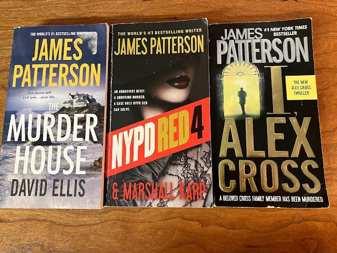 James Patterson Novel Mixed Bundle - lot of 3