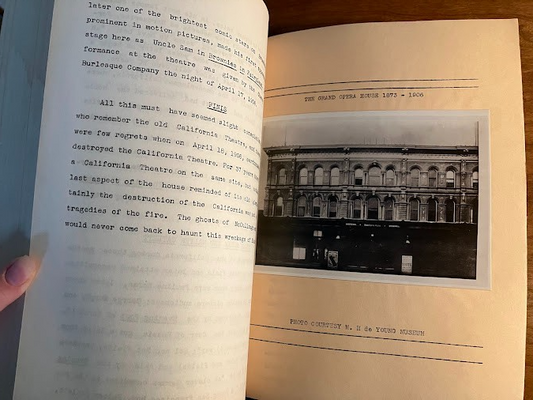 Famous Playhouses of San Francisco Pt. 2 - Theatre Research Series. Vol XVI