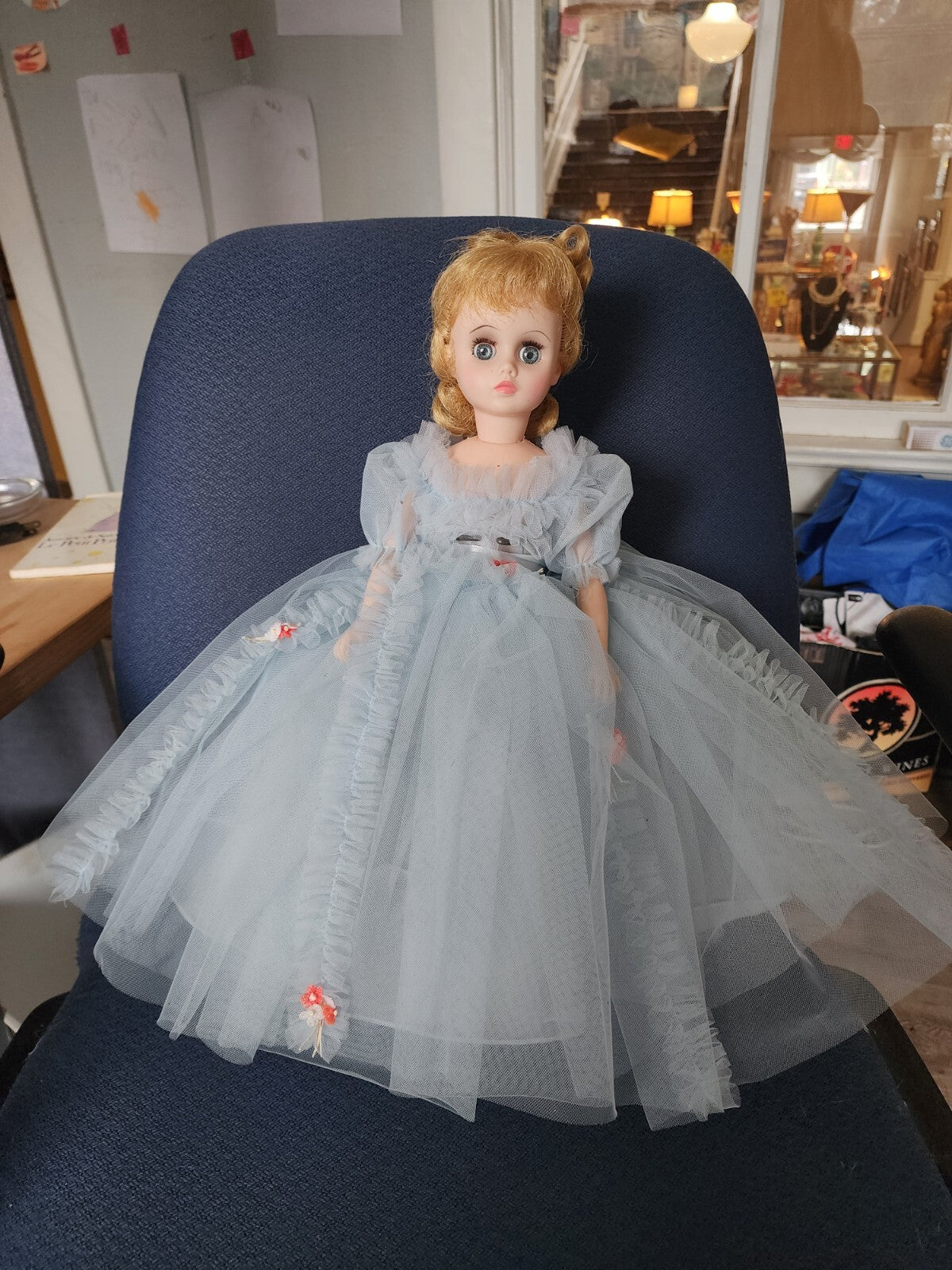 Madame Alexander  17” “ELISE” Doll All Original Vintage 1960s BlonHair Eyes Work