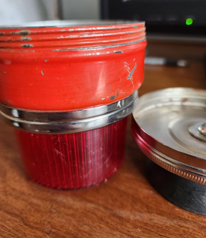 Vtg Red Emergency Light Signal Blinking Suction Cup