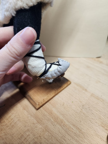 Vtg Doll Bulgaria Male Hand painted 13" Bells and mask