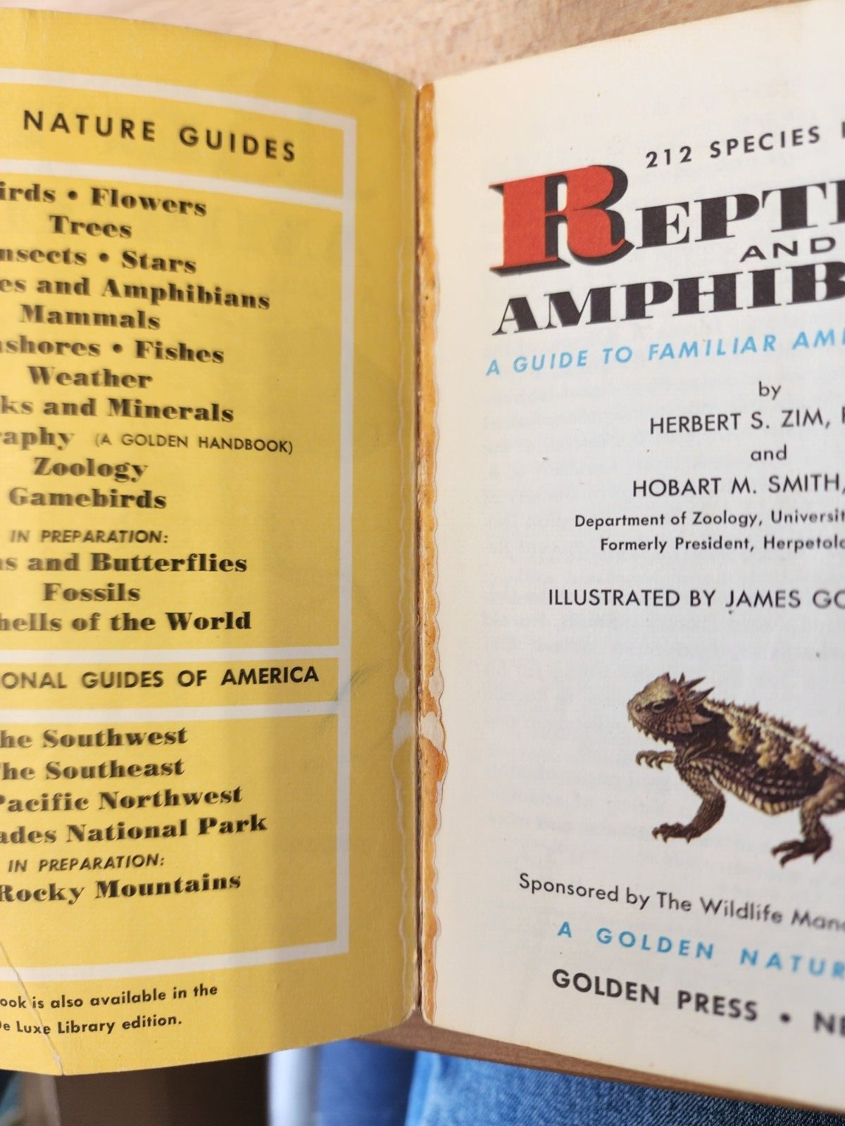 Reptiles and Amphibians A Golden Nature Guide 212 Species In Full Color 1956