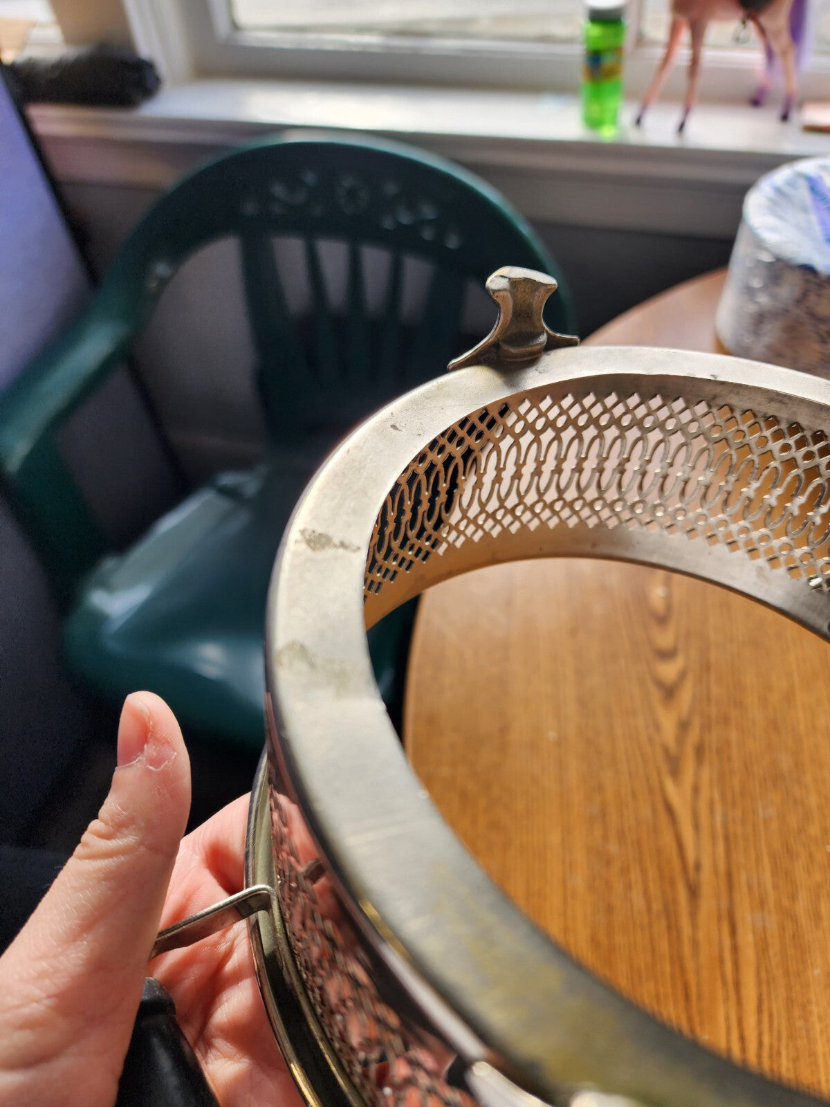 Replacement Metal Stand for vtg Small Round Oven Crock Pot 7"