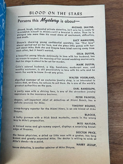 Vtg Paperbacks by Brett Halliday - lot of 2