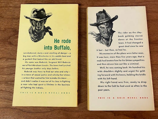Gold Medal Westerns by Steven C. Lawerence - lot of 2