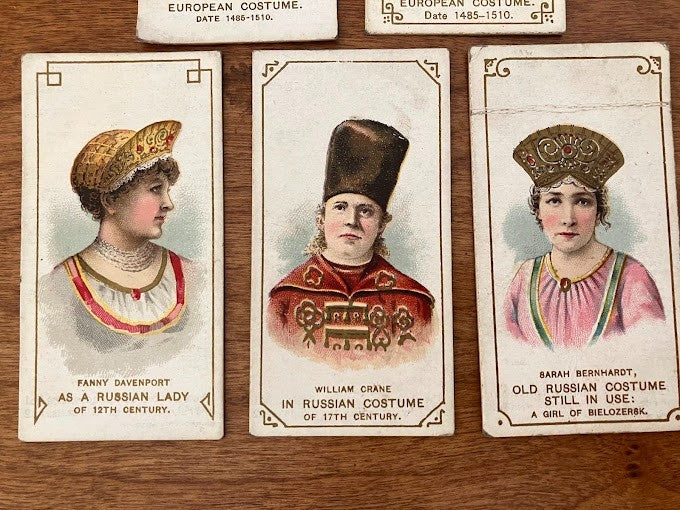 DUKE'S CIGARETTES: PORTRAITS OF ACTORS & ACTRESSES - Lot of 5