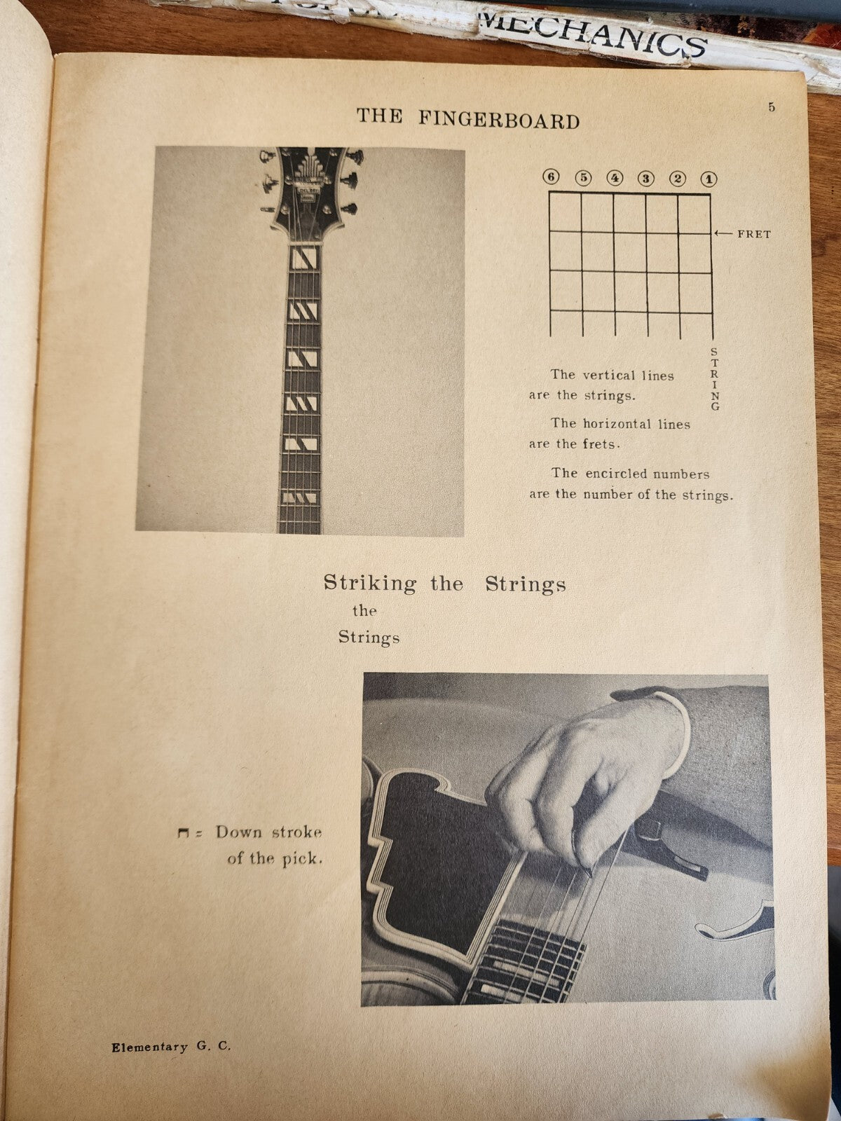 Vintage Mel Bay Guitar Chords Book – Picture & Diagram Form –1959