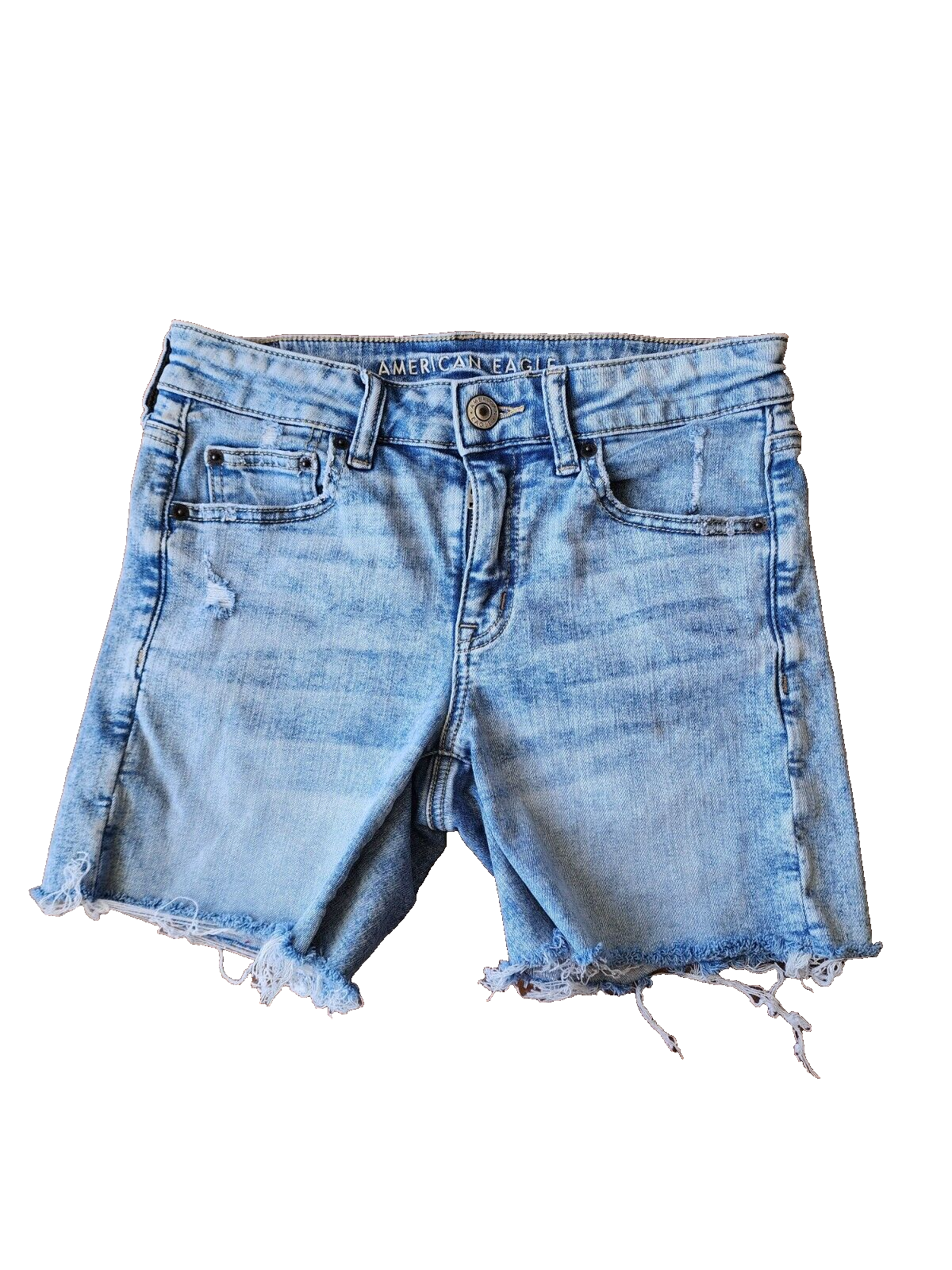 American Eagle Ripped Jean Shorts Womens Size 4