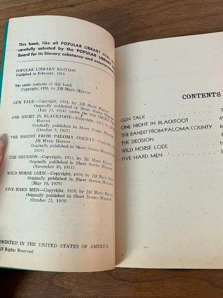 Popular Library: Books by Ernest Haycox - lot of 3