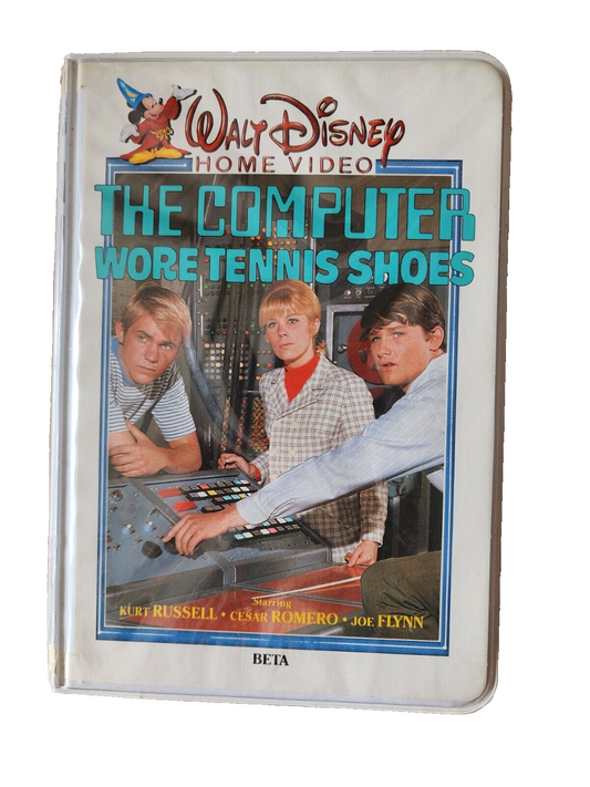 VTG VIDEO BETA "COMPUTER WORE Tennis Shoes" Disney (Clamshell Case)
