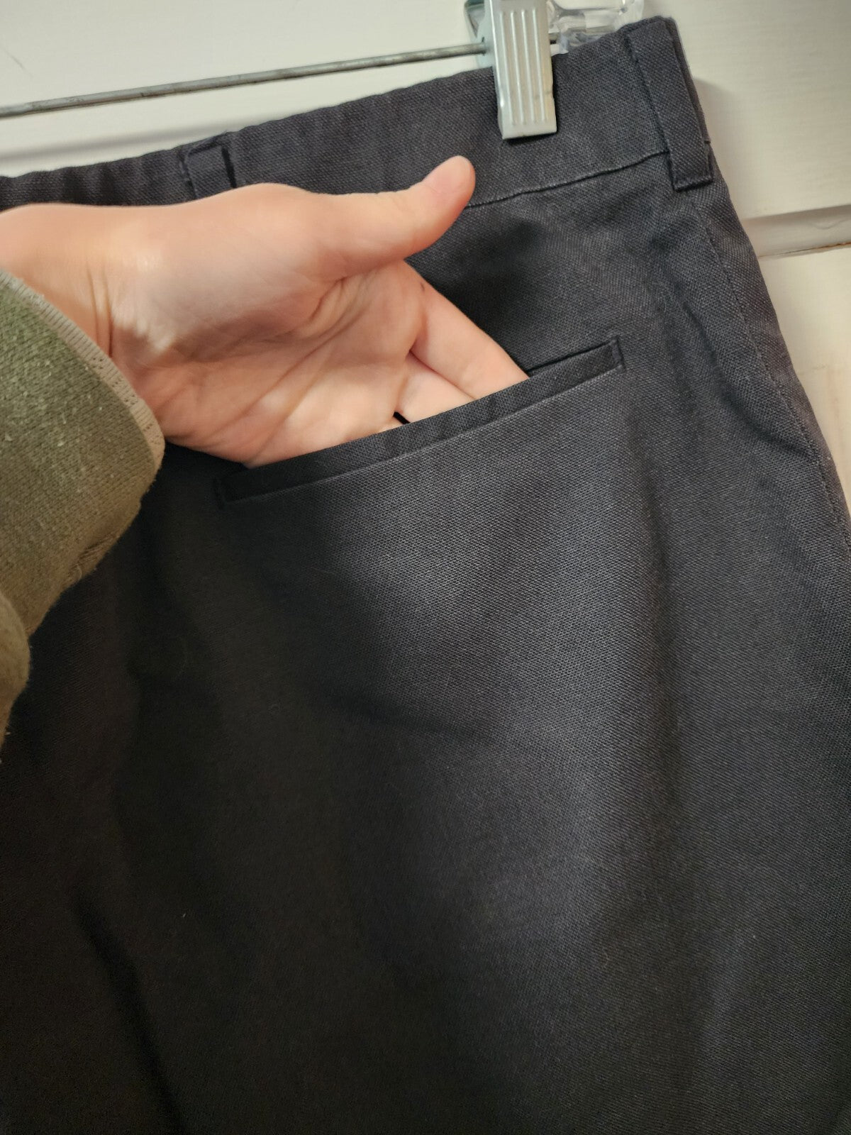 Haggar Men's Premium Flex Dress Pant Black 38 x 26.5