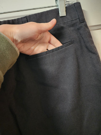 Haggar Men's Premium Flex Dress Pant Black 38 x 26.5