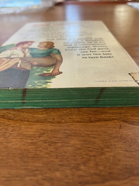 1955 Popular Library - UP TO HER NECK by John Newton Chance