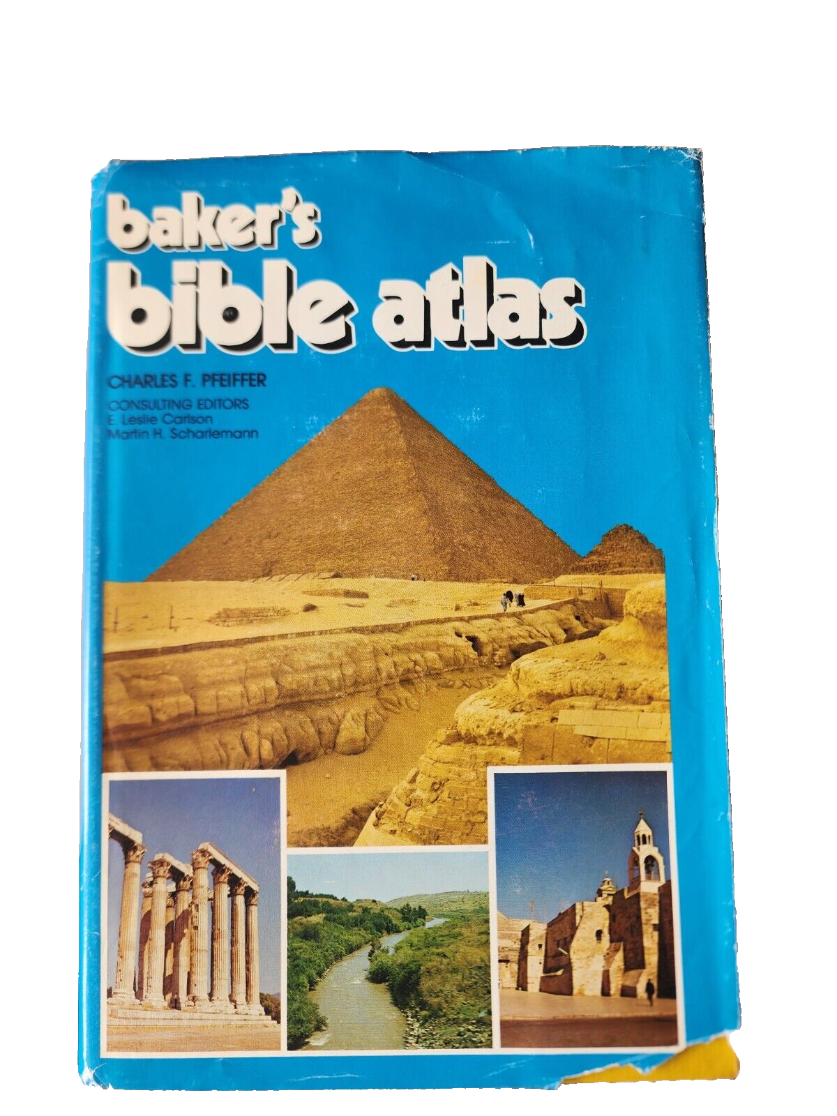 Vintage BAKER'S BIBLE ATLAS CHARLES F. PFEIFFER Hardcover 1975