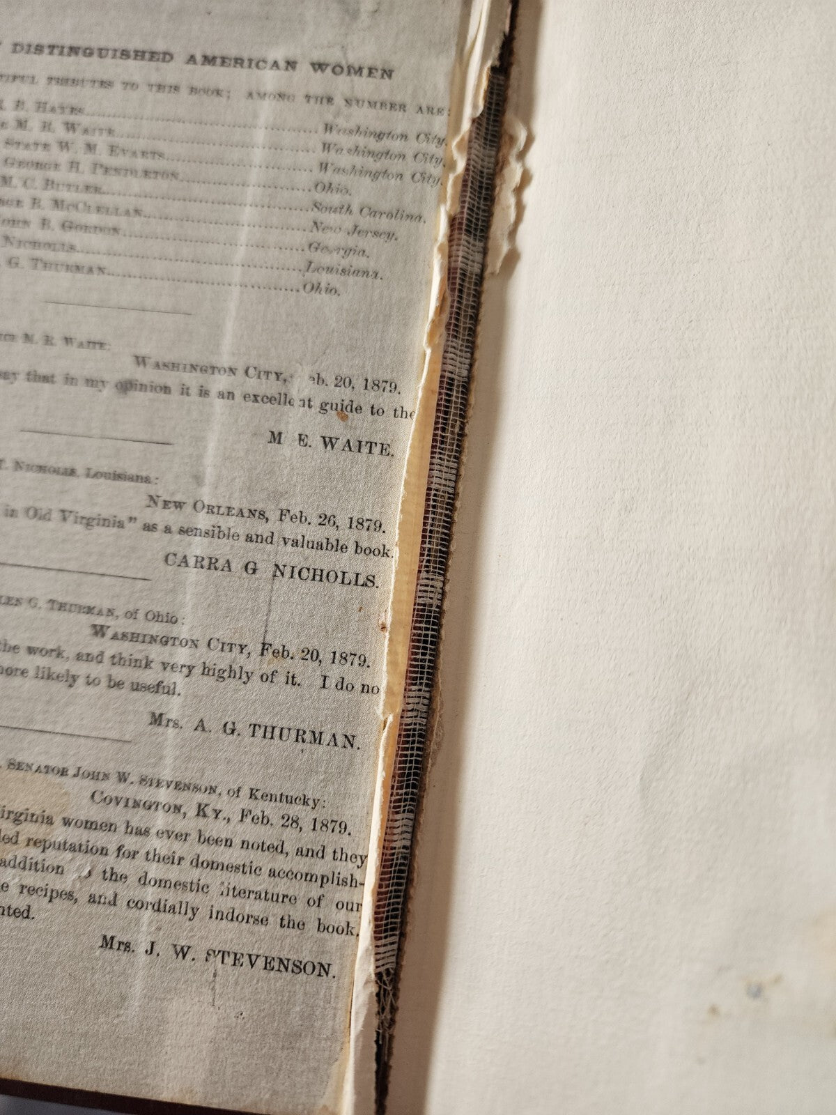 Housekeeping In Old Virginia 1879 Edition Cookbook vtg Hardcover
