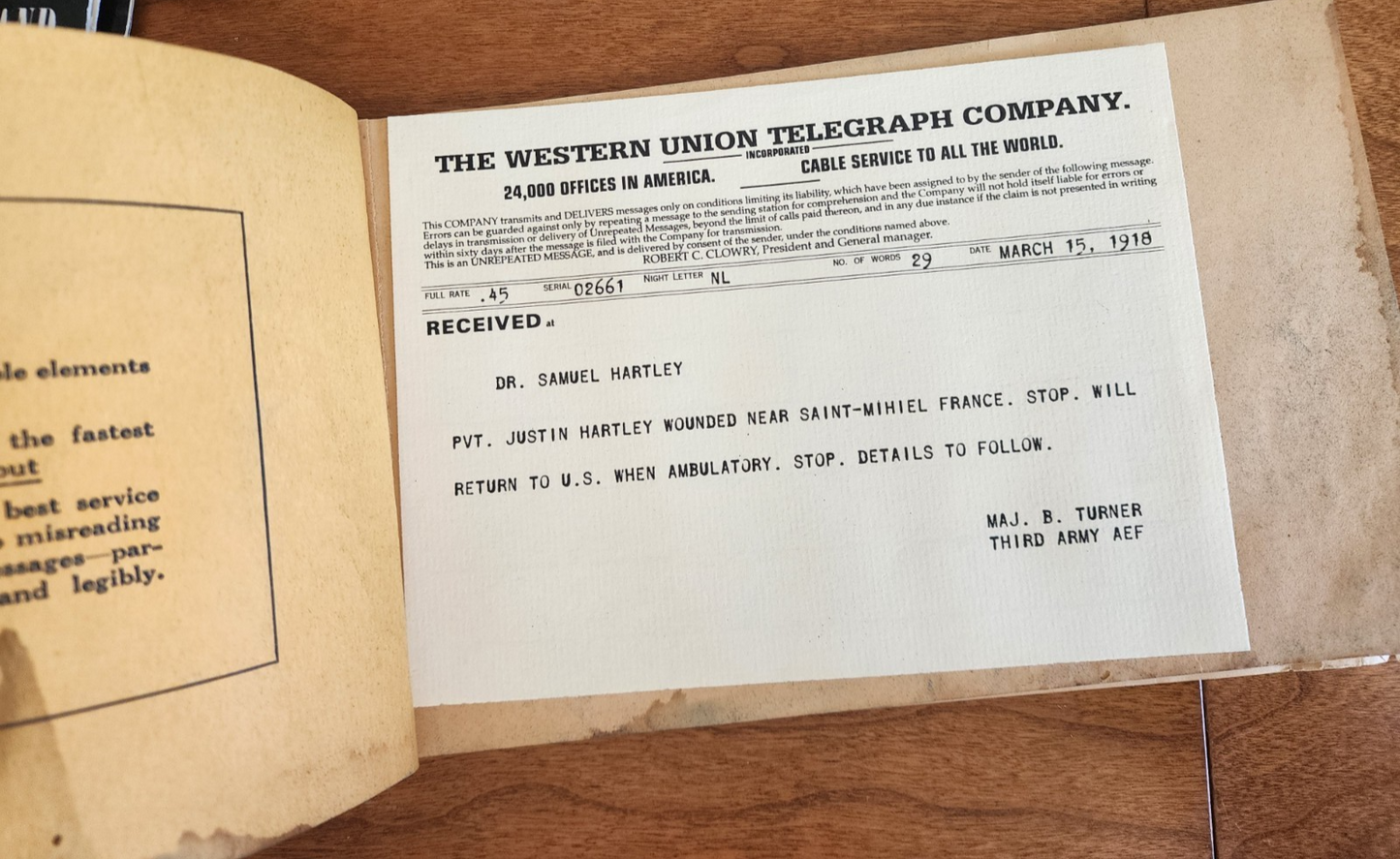 Vintage Western Union Blanks Telegram Book - Arranged for Carbon Copies