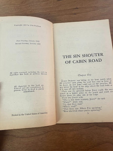 Gold Medal Books - The Sin Shouter of Cabin Road by John Faulkner