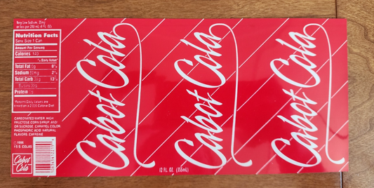 12 Fl Oz Cabot Cola Sticker Prop