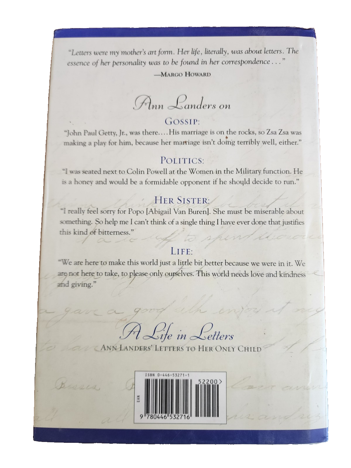 A Life in Letters: Ann Landers Letters to Her Only Child